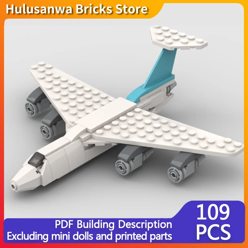 

Modern Passenger Plane Model MOC Building Bricks War Equipment Modular Technology Gifts Holiday Assemble Children Toys Suit