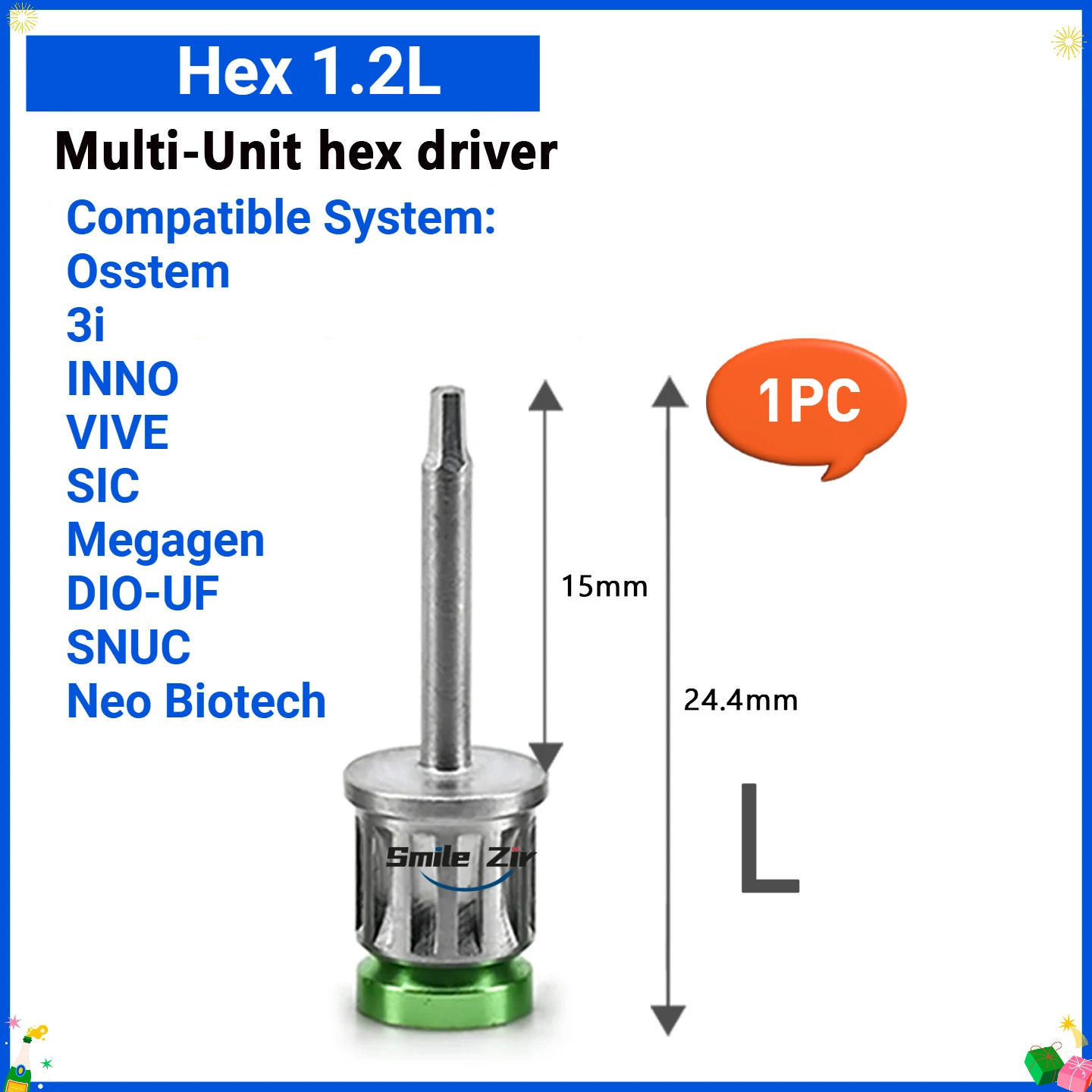 Handgeführter Dental-Implantat-Drehmomentschlüssel 10-70NCM Titan-Sechskantschraubendreher für Osstem DIO Megagen NEO Implantat-Abutment Chirurgie – Detail 22