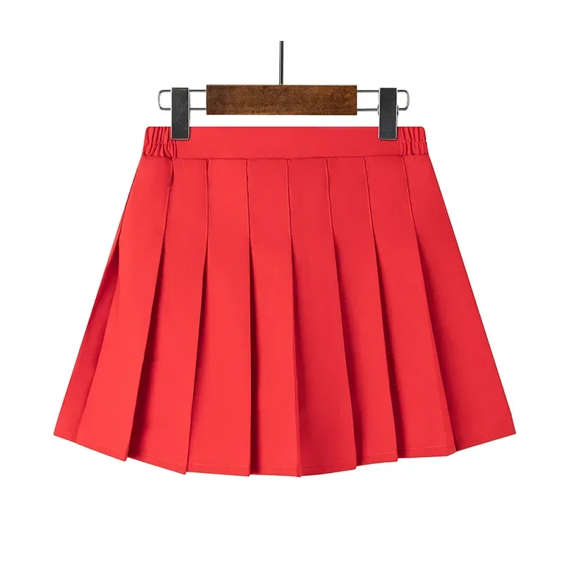14 Colors Skirt Girl 2024 Summer Clothes Children\'s High Waist Korean Style Black Mini Pleated Skirt for School Girl Uniform