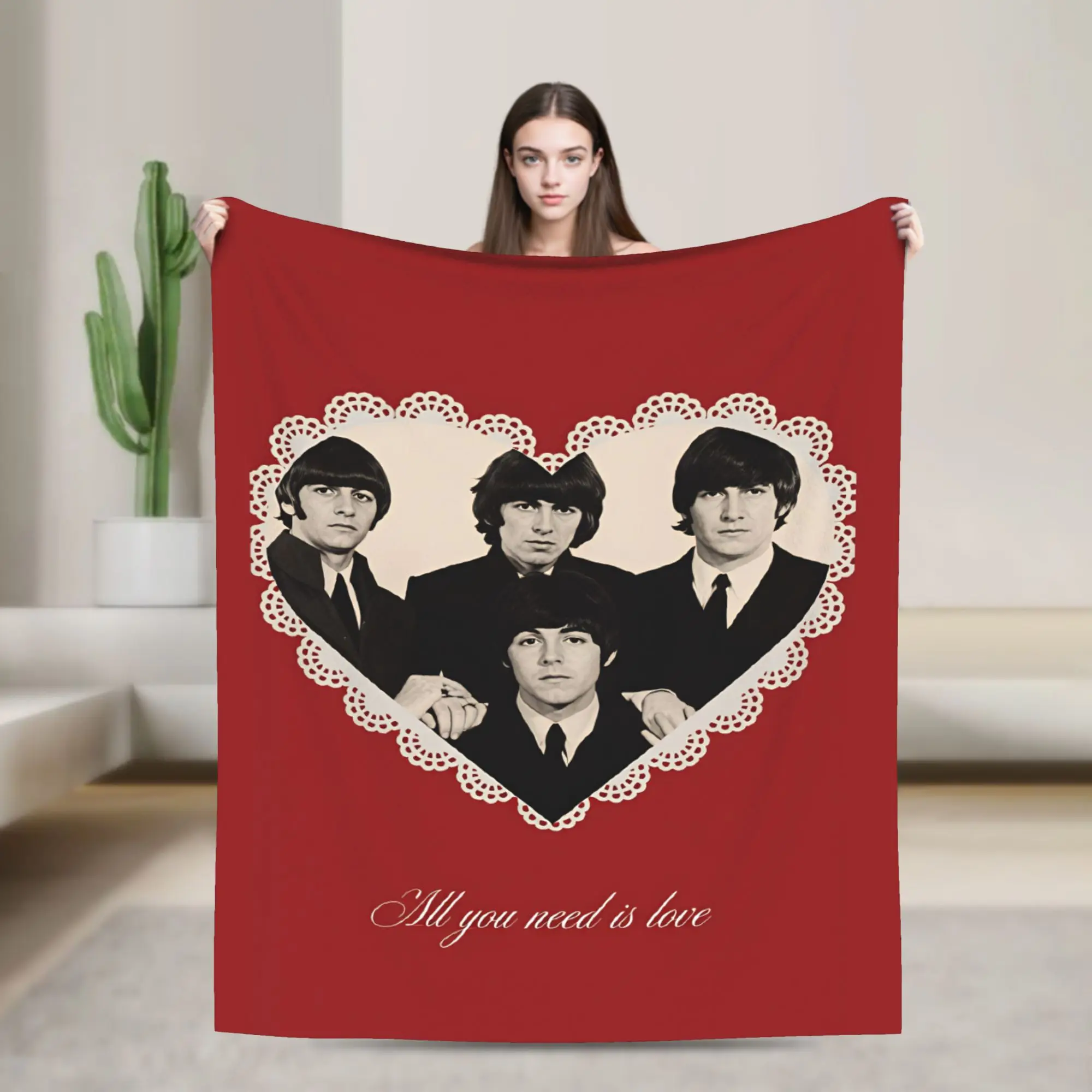 Beatled Music Blankets Quality Super Soft  Throw Blanket Spring Girls Boys Living Room Fashion Bedspread