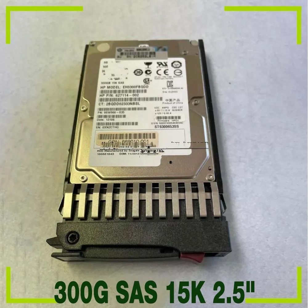 

300GB For HP Server Hard Disk QR477A 665750-001 EVA 300G SAS 15K 2.5"