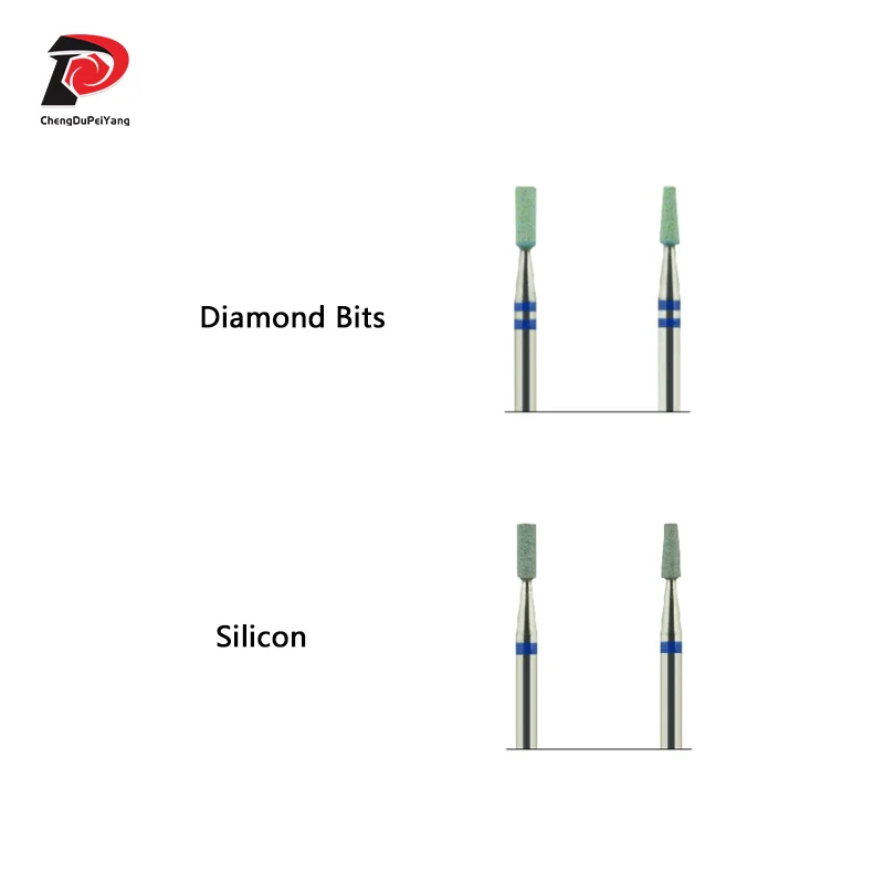 Ceram-Embouts diamantés en forme de cône de silicone, élimine les callosités