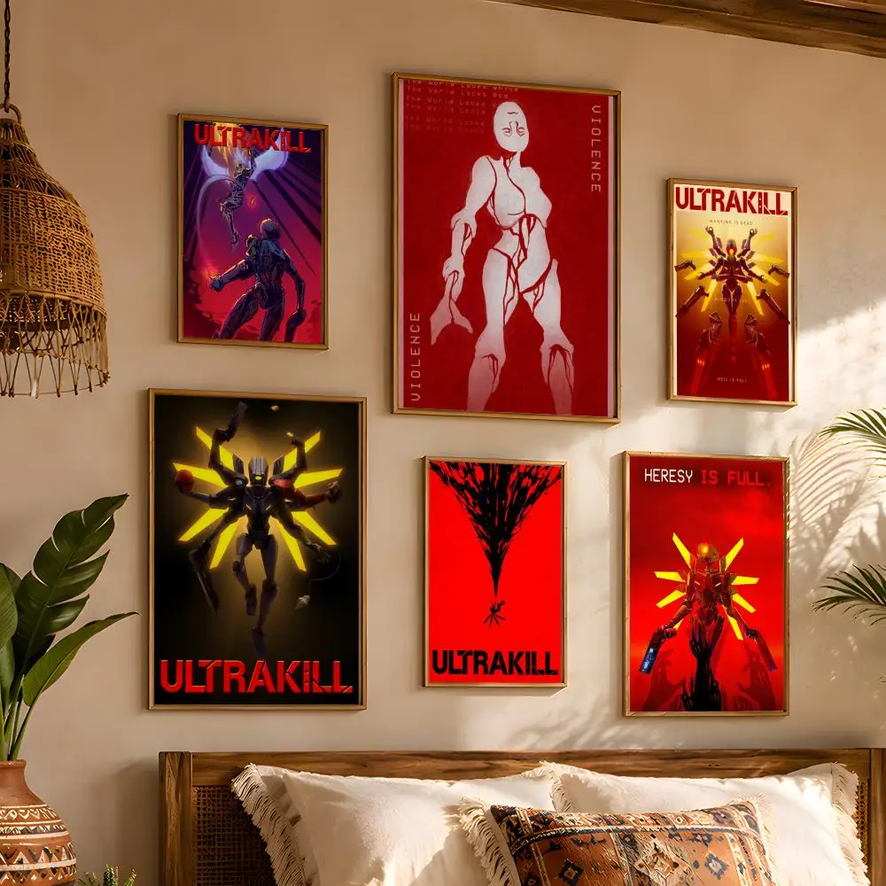 Video Game U-Ultrakill Modern Space Makeover Minimalist Wall Design Indoor Space Decor Gentle Home Vibe PVC Poster