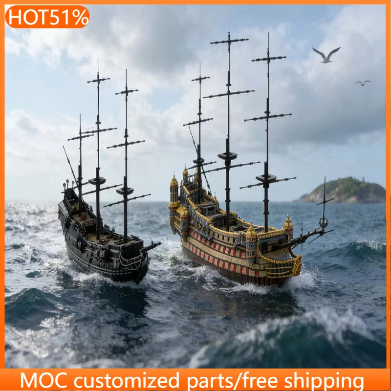 

15684 PCS Vessel Bricks TheSilentMary MOC Customize Modular Building Block Creative Design Educational DIY Toy Christmas Gift