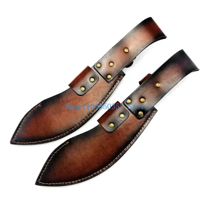 5asd مستقيم القاطع كم أداة الحقائب الجلدية غمد حزام جيب القاطع حامل للتخييم في الهواء الطلق ، شواء ، الصيد #1