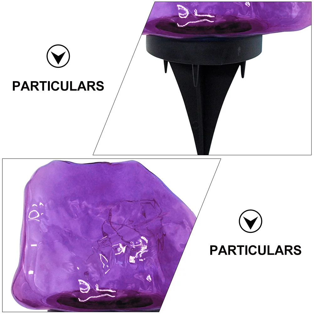 

1Pcs Solar Powered Stone Light Weatherproof Ground Inserted Lamp for Yard Patio Garden Decorative Landscape Lighting Buried LED