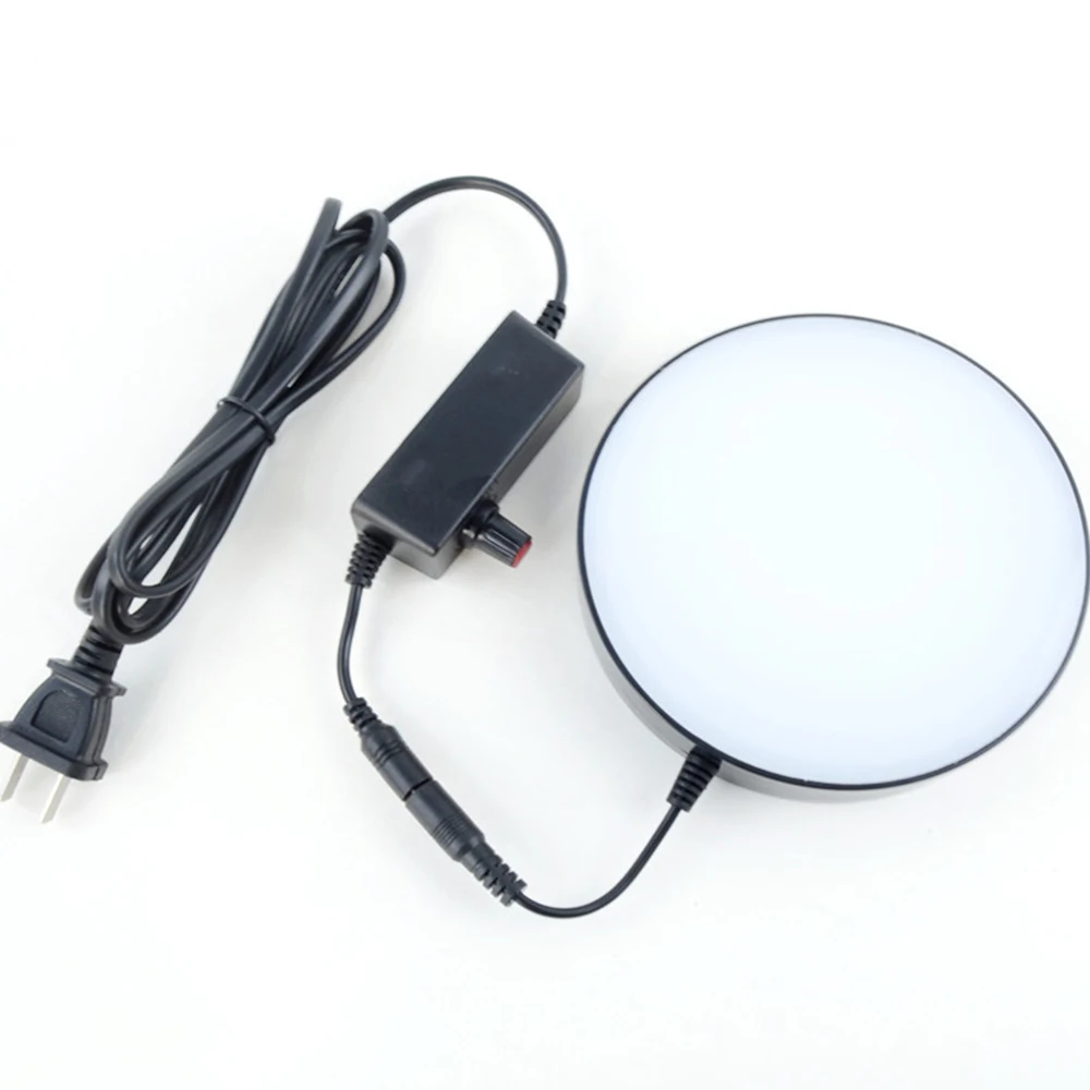 

130mm Microscope Bottom LED Visual Light Illuminator Industrial Inspection Shadowless Lamp Round Light Source 100V-240V