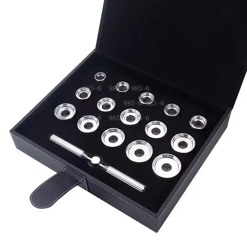 15PCS Watch Back Opener Dies Kit, Wrench Type Tools for Watchmakers to Open & Close Watch Cover