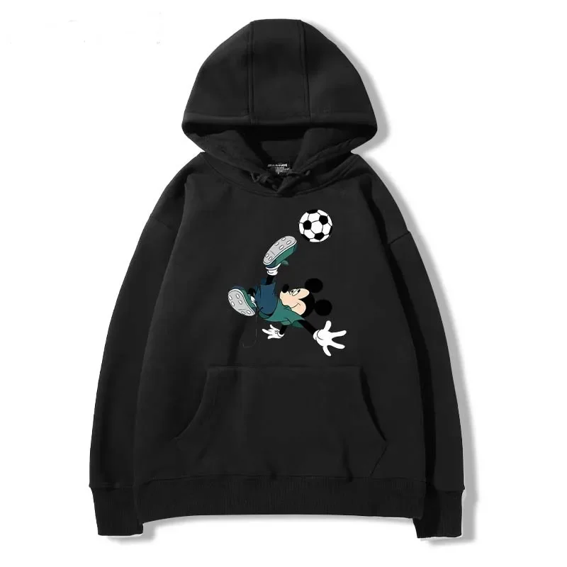 2024 Disney Mickey Mouse felpa con cappuccio felpe autunno primavera donna moda Casual Cool Pullover studente Harajuku Streetwear felpe con cappuccio