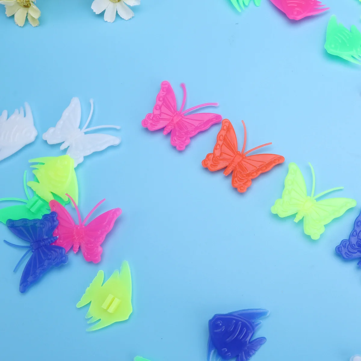 

26Pcs Kids Bike Spoke Beads Colorful Butterfly Fish Design Wheel Decorations for Front Rear Wheels Spoke Beads