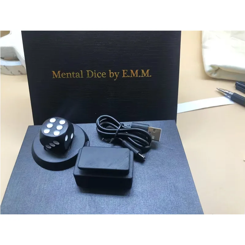 Mental Dice/Cube By E.M.M Magic Tricks Wireless Charging Soul Prediction Stage Close Up Magic Magician Illusions Gimmick Fun