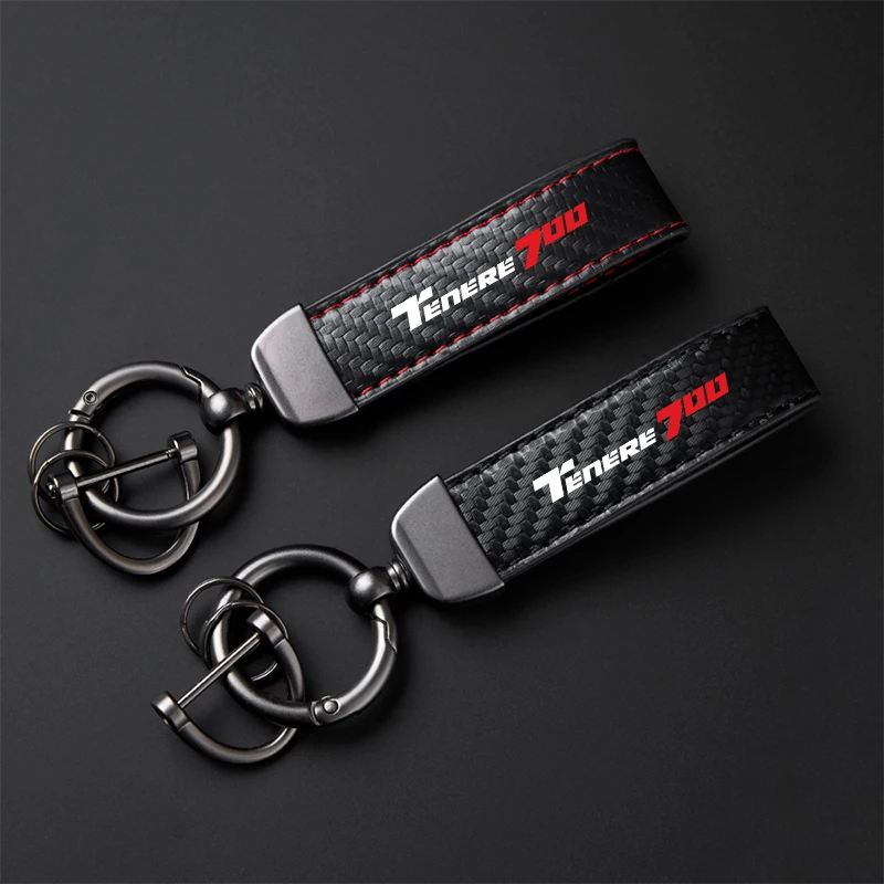 

For Yamaha TENERE 700 Tenere700 XTZ 700 T700 High-Grade leather Motorcycle Keychain Holder Keyring Accessories