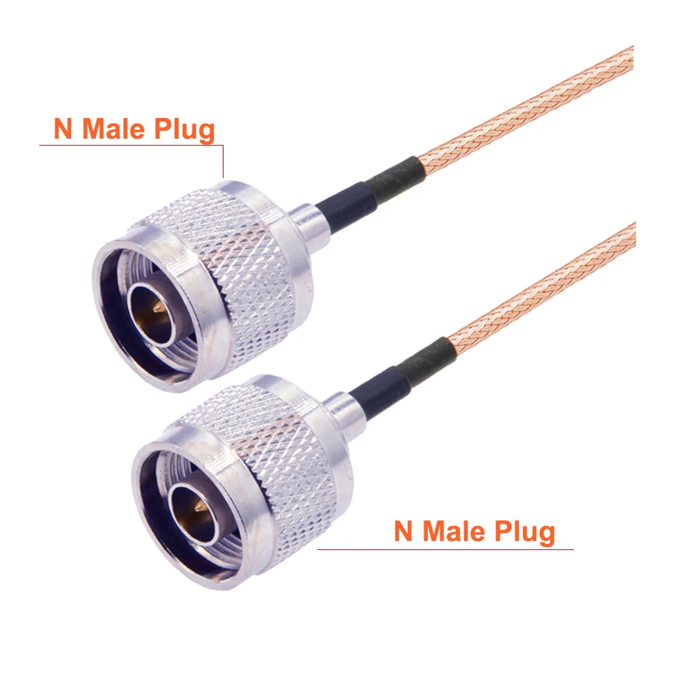 RF Coaxial Cable N Type Male to Male Straight / Right Angle Plug RG316 Jumper RF Coaxial 50Ohm Low Loss Antenna Extension Cable