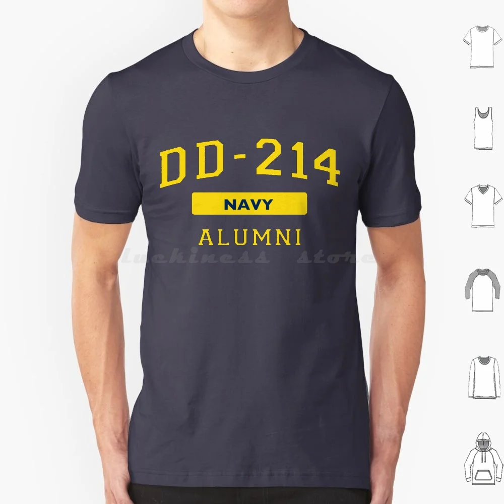 U.s. Navy Dd-214 Alumni T-Shirt Distressed Insignia T Shirt 6xl Cotton Cool Tee Dd 214 Navy Us Navy Navy American Navy Navy