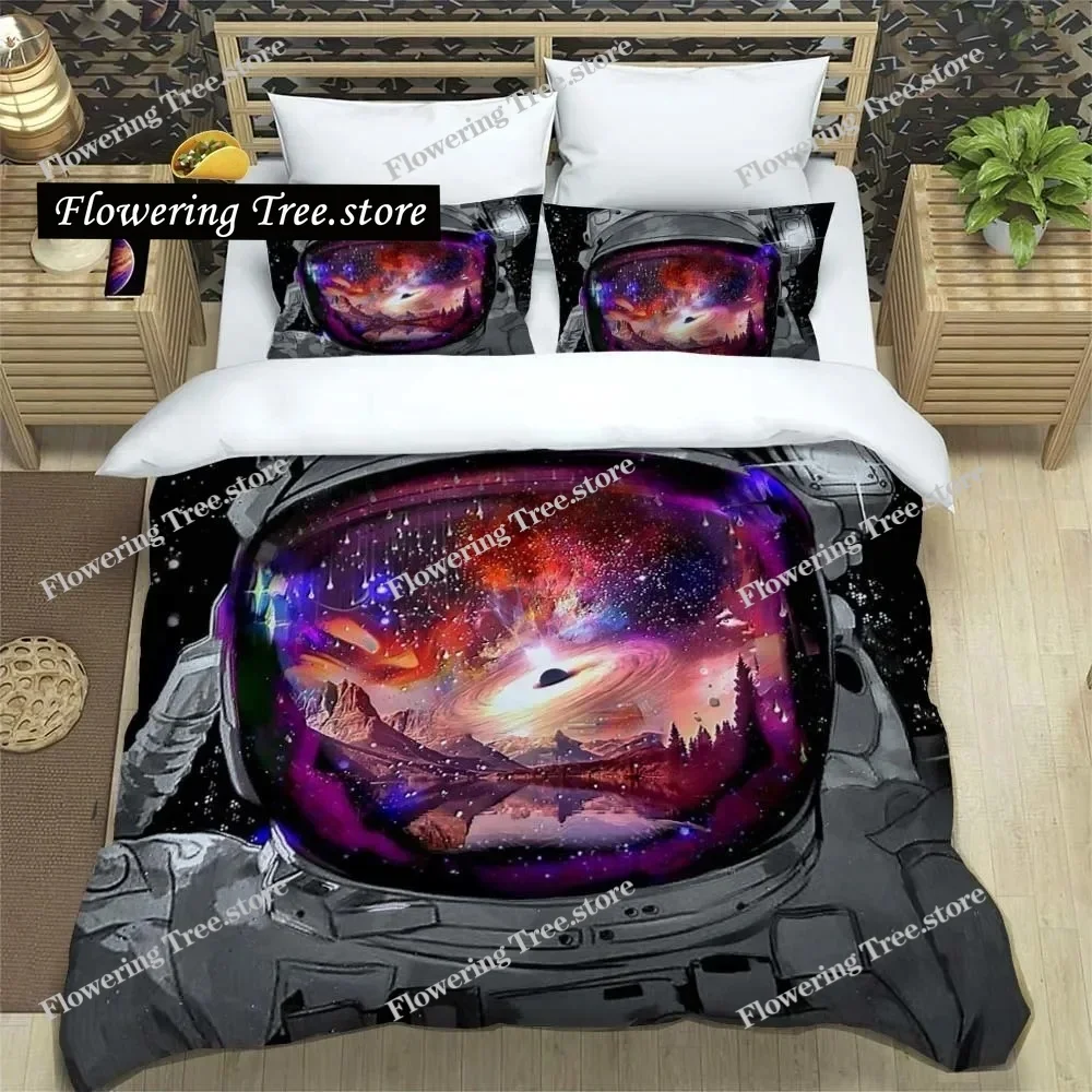 

Space Astronaut Sheets Quilt Covers Bedding Dormitory Sheets Three-piece Bedding Set Three-piece Soft Warm Bedding Set