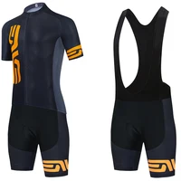 NVE-Conjunto de Ropa de Ciclismo para hombre y mujer, Jersey de bicicleta de carretera ITALIA 20d, pantalones cortos, traje de secado rápido, color negro, 2024