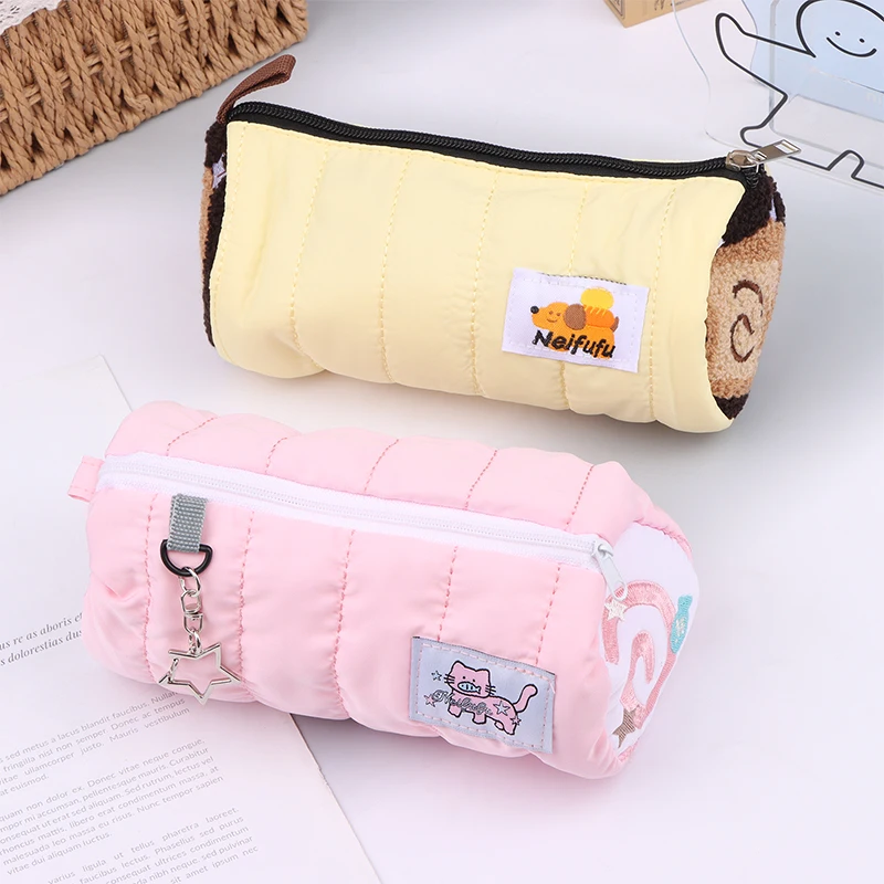 Soft Touch Pen Bag Multifunctional Large Capacity Pen Box Storage Bag Boys/Girls Cute Large Capacity Pencil Box