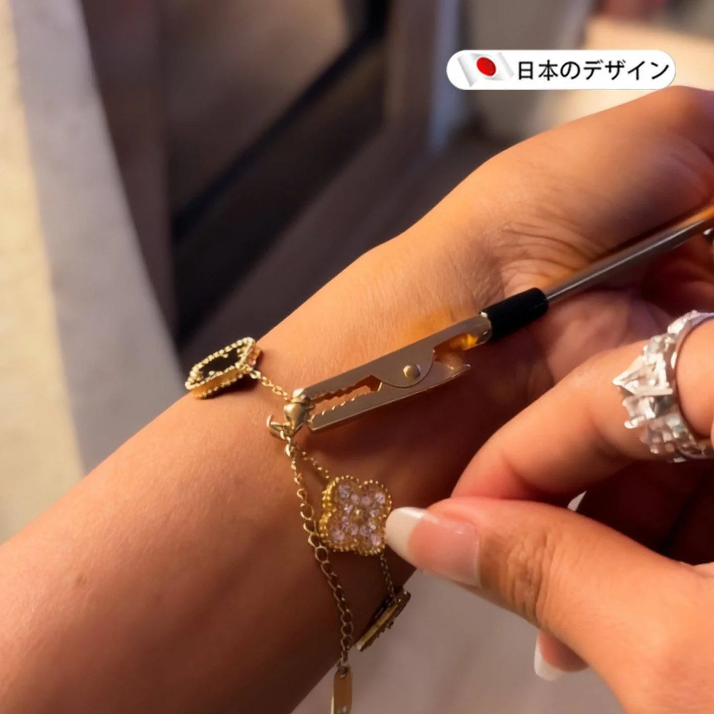 クイックチェーン装着補助ジュエリーボックス多機能クラスプブレスレット補助ツール簡単操作ロック機能なし中国製