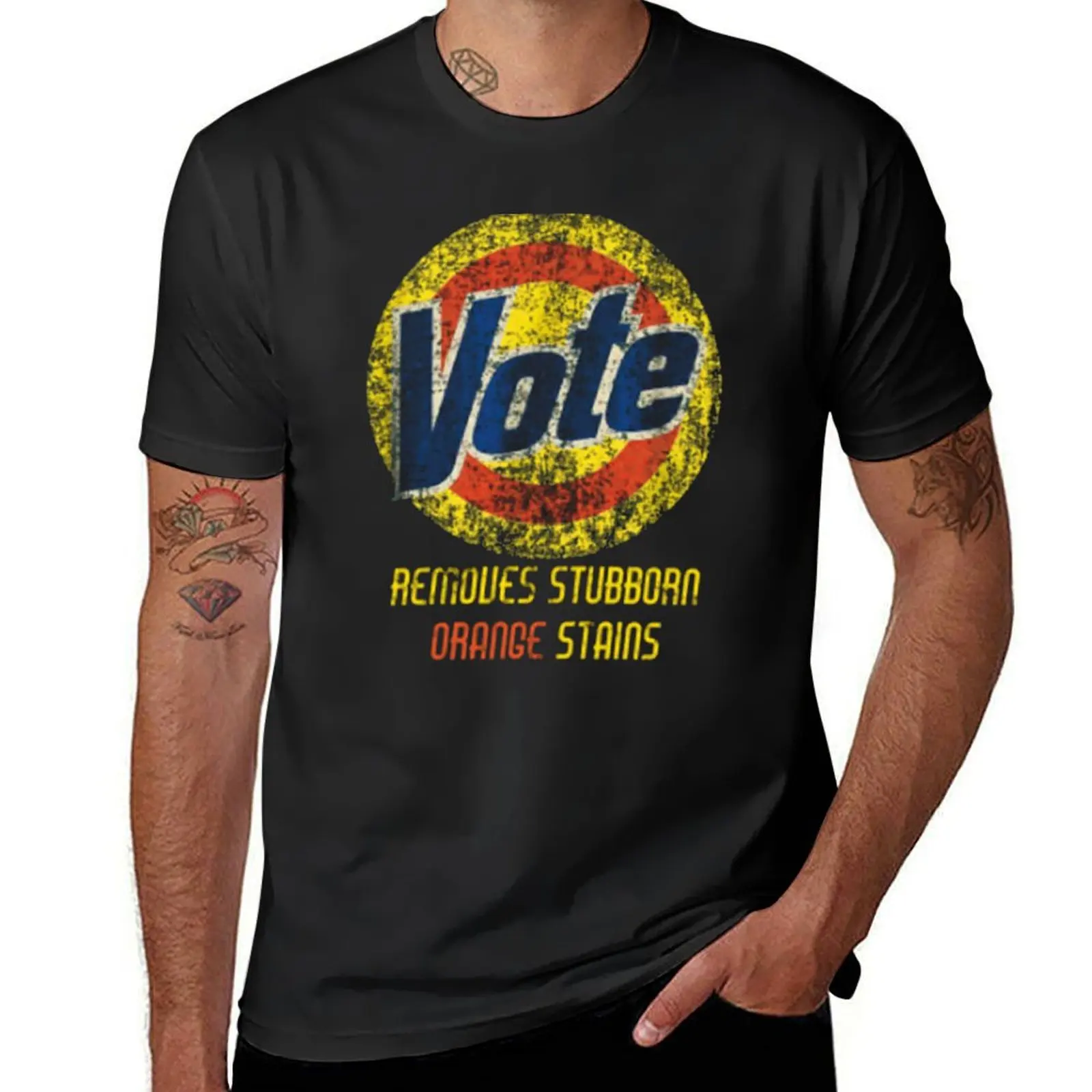 Vote Removes Stubborn Orange Stains T-Shirt quick-drying customs design your own sweat sweat shirts, men