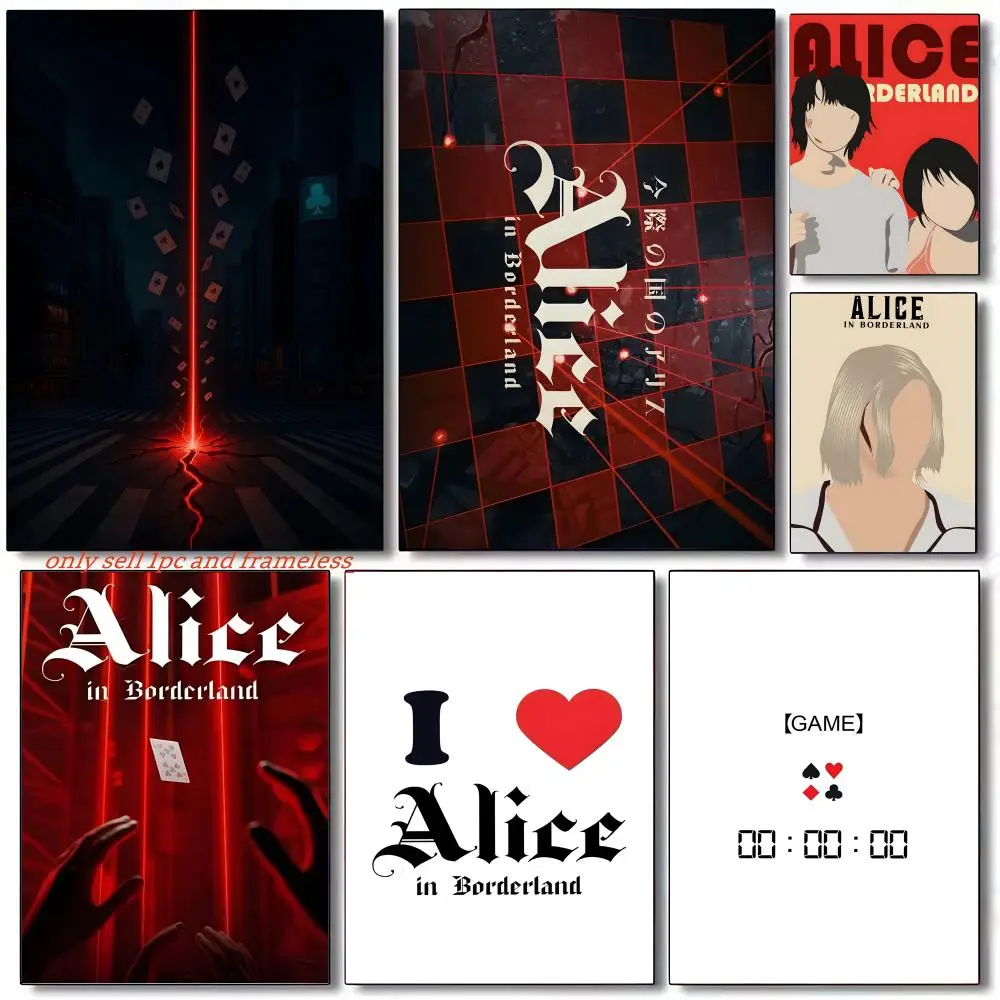 Hot TV Series A-Alice In Borderland Poster Poster painting with prints Home bedroom living room decoration gift