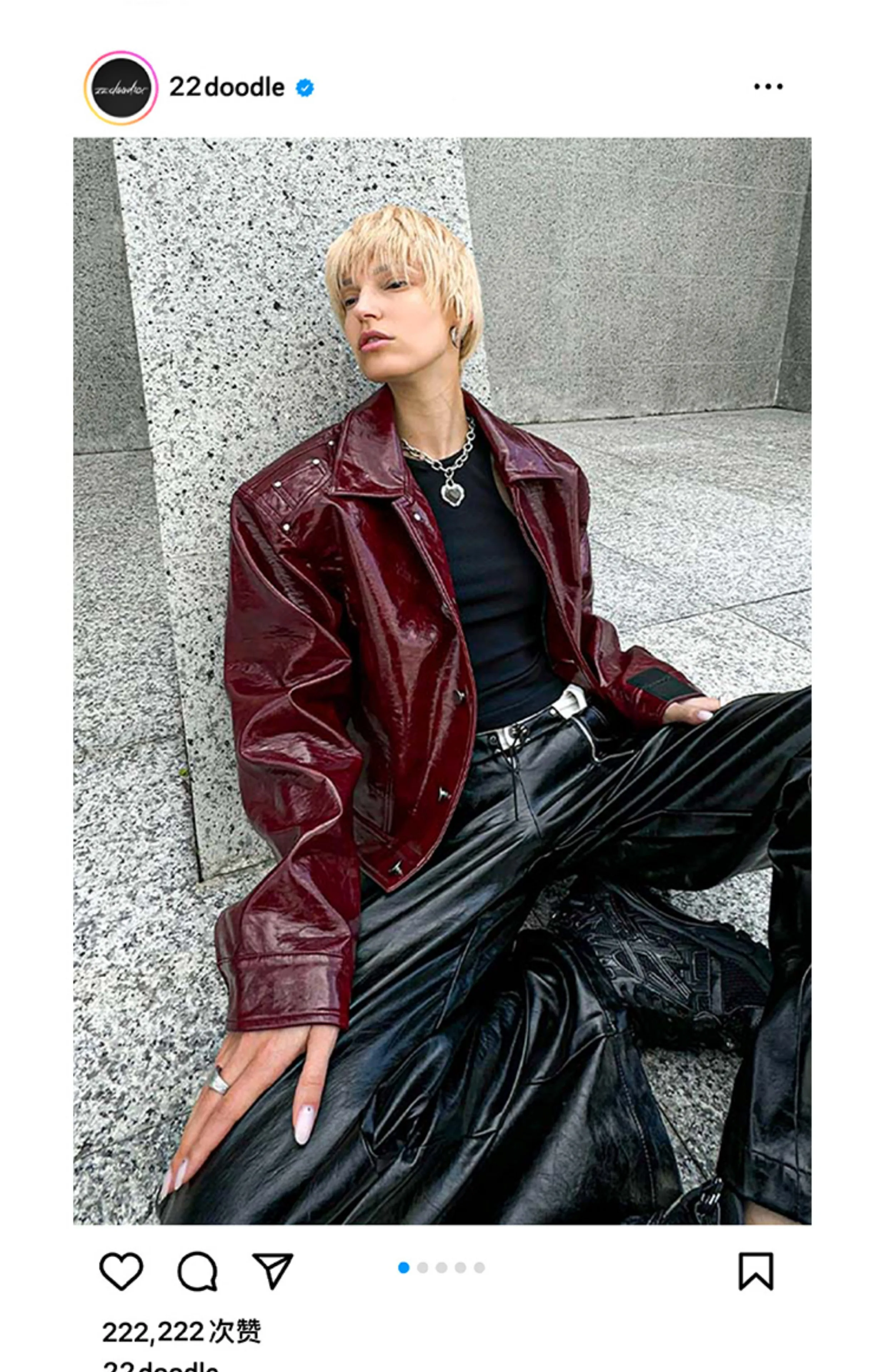 Lautaro Autumn Cool Short Oversized Pu Leather Jacket Women Shoulder Pads Zippper High Quality American Retro Punk Style Clothes