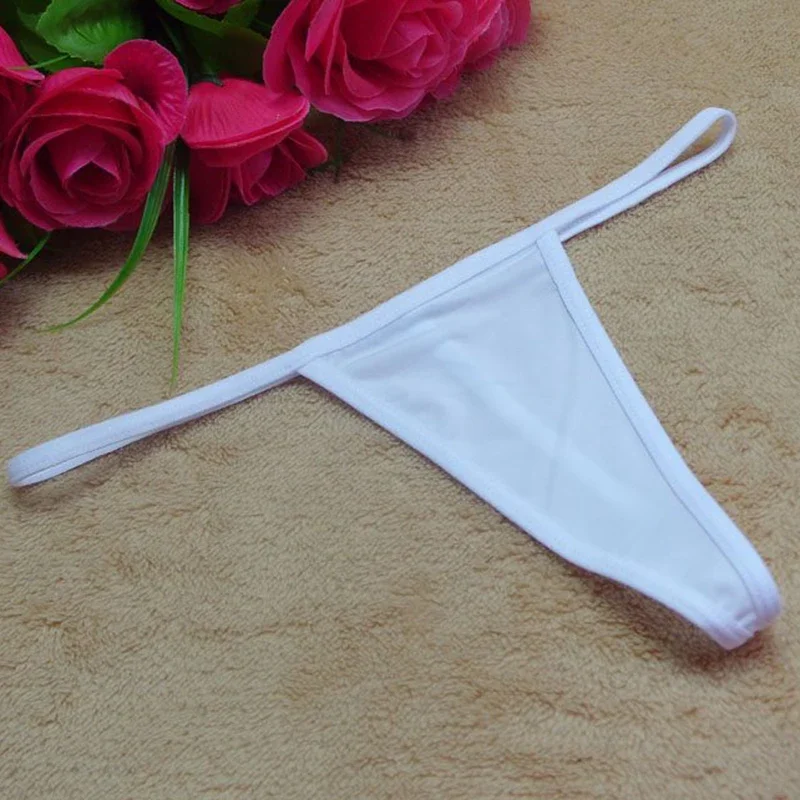 Women Modal Comfortable Soft Thong Briefs Sexy Breathable See Through T Back Underpants Thin Belts Low Waist Underwear Bikini