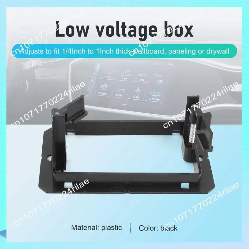 A17Z 12 قطعة من دعامة تثبيت لوحة الحائط ذات الجهد المنخفض (عصابة واحدة - أسود