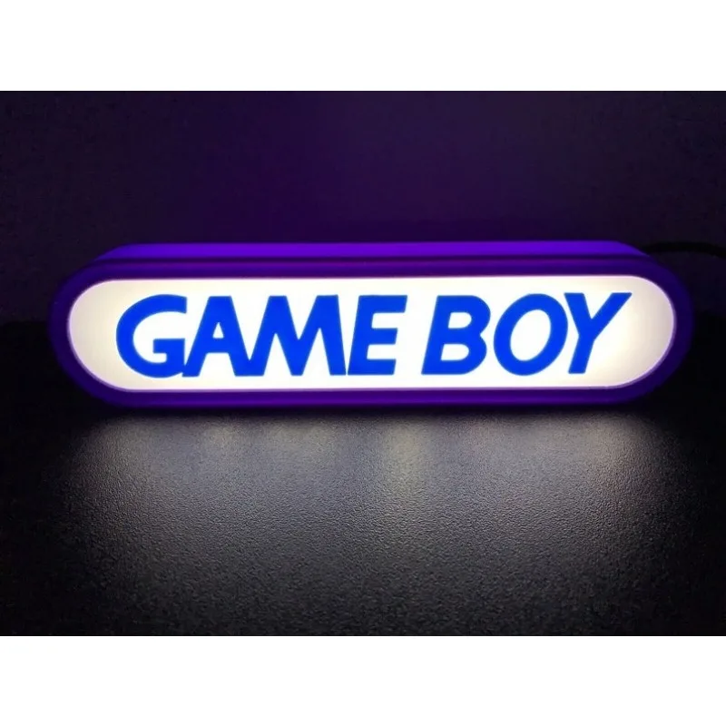 3D Printed Led Sign LED Lightbox for Game Room Bedroom Wall Hanging Decor USB Nightlight Personalized Gift Table Lights