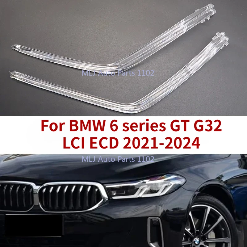 

Для BMW 6 серии GT G32 LCI LED 2019-2022 Автомобильные дневные ходовые огни, направляющая трубка, фара «ангельский глаз», направляющая полоса