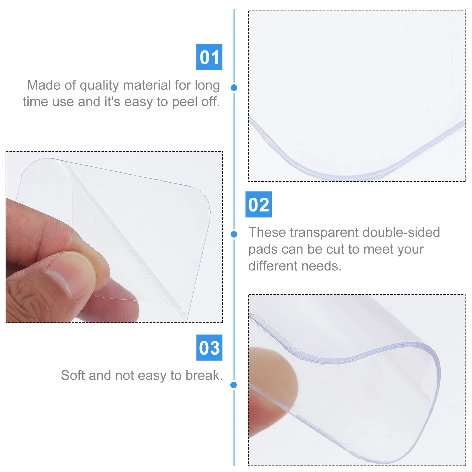 

20 Pcs Multifunctional Double-sided Tape Adhesive Pad Multipurpose Mounting Office