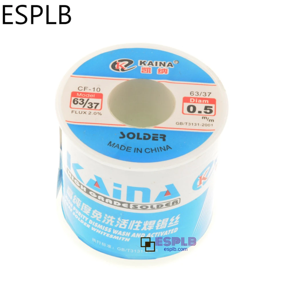 ESPLB 450G Solder Wire 0.5/0.6/0.8/1.0/1.2/1.5/2.0mm CF-10 63/37 Rosin Tin Lead Solder Wire Core Flux for Welding