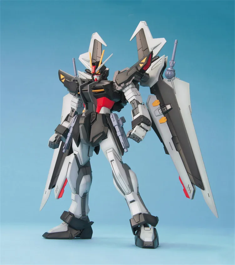 Bandai-Kit de garage Gundam 1/100, modèle authentique, série MG Strike Noir Anime, figurine d'action, jouets d'assemblage pour garçons, jouet à collectionner