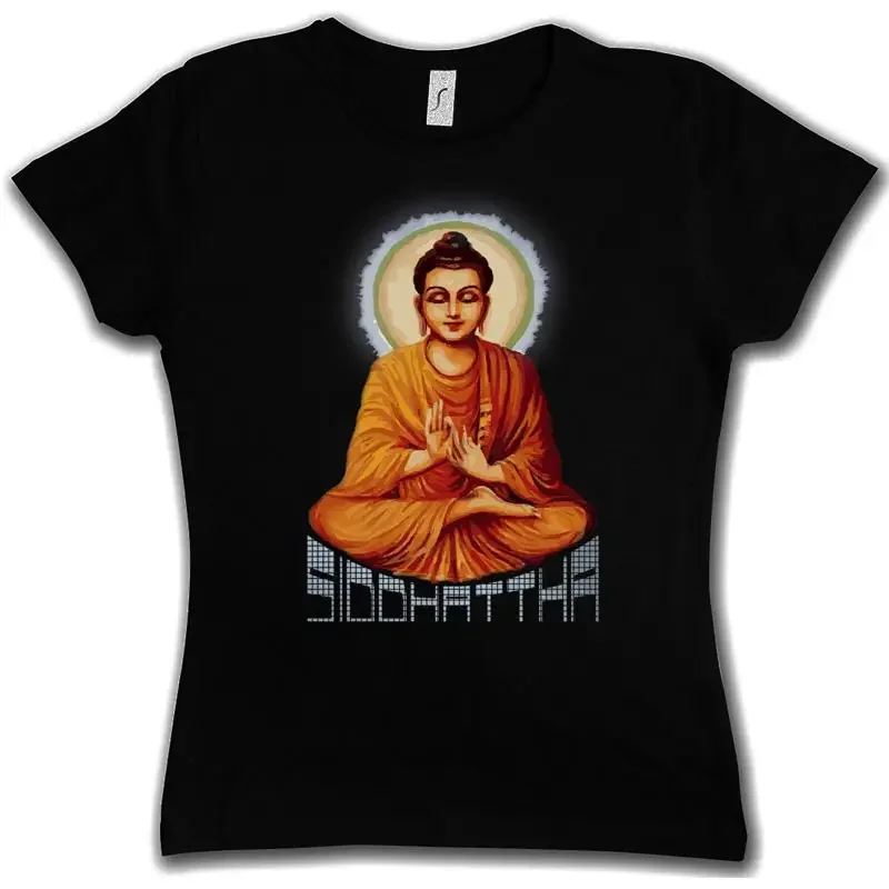 Camiseta Vintage de Mujer con Estampado de SIDDHATTHA GOTAMA, Budismo, India, Govinda, Buda, Siddharth