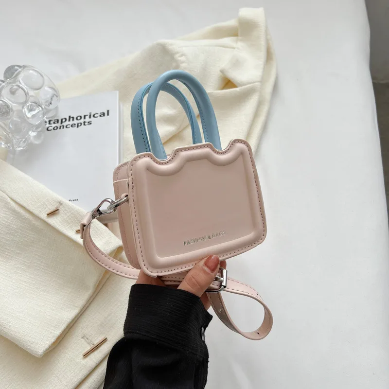 

2025 Retro Biscuit Bag Fashionable Womens Square Shoulder Crossbody Purse Stylish Small Handbag for Daily Use