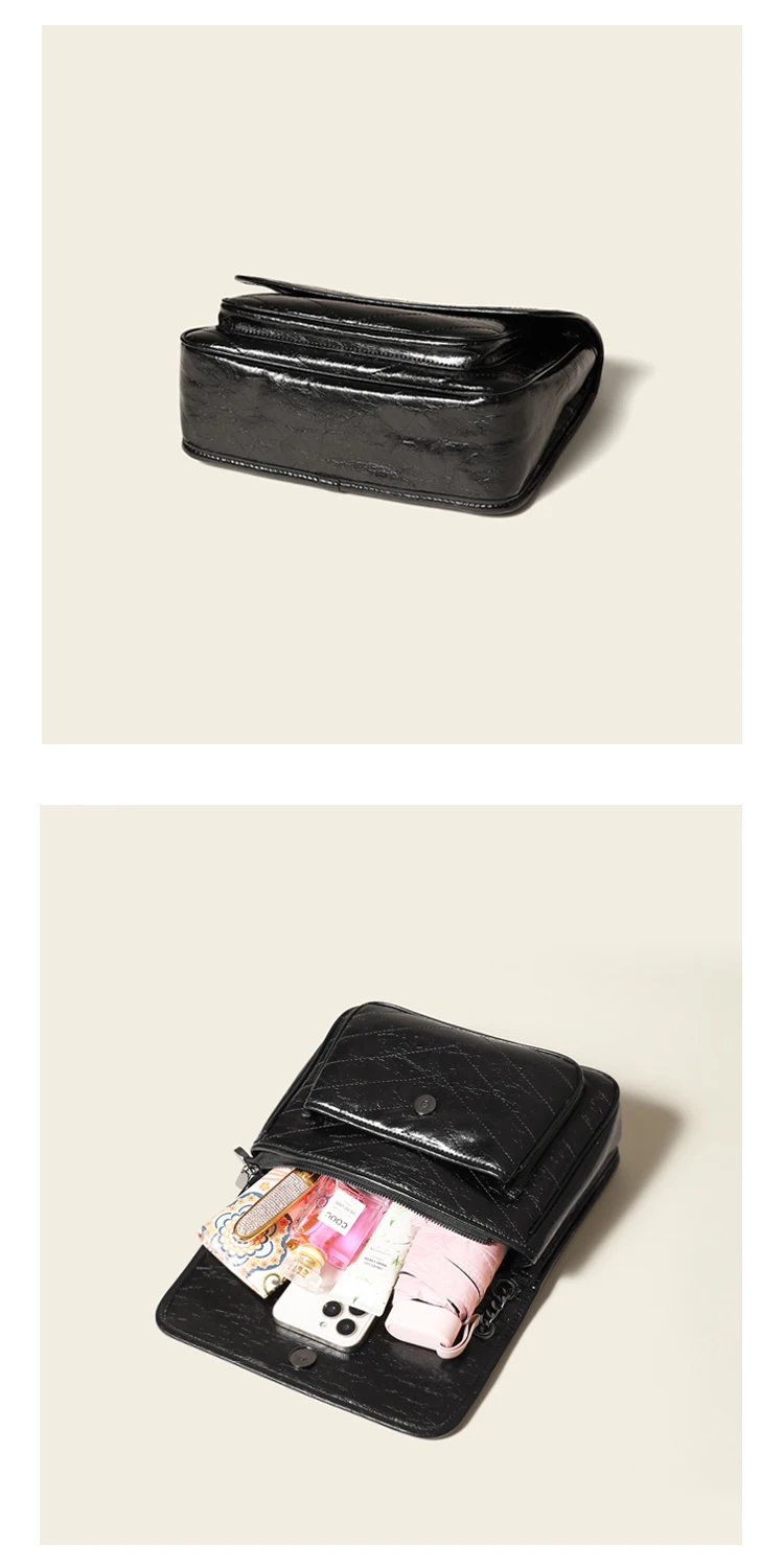 Luxuriöse Echtleder-Umhängetasche Hochwertige Luxusmarke Damen Einzel-Schultertasche Retro Plissierte Niki-Ketten-Hobo-Tasche – Detail 25