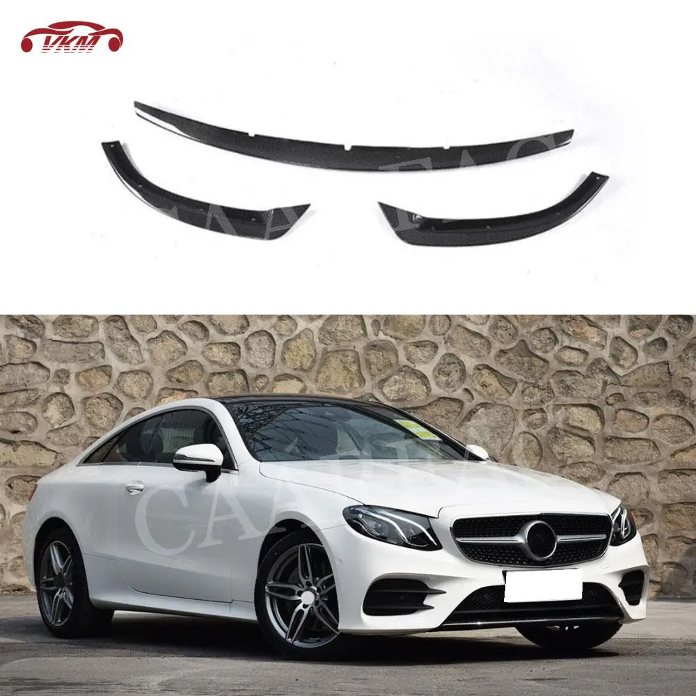 

Carbon Fiber Car Front Bumper Lip Chin Spoiler for Mercedes Benz E Class C238 E200 E300 E400 E500 E53 AMG Coupe 2 Door 2020 +