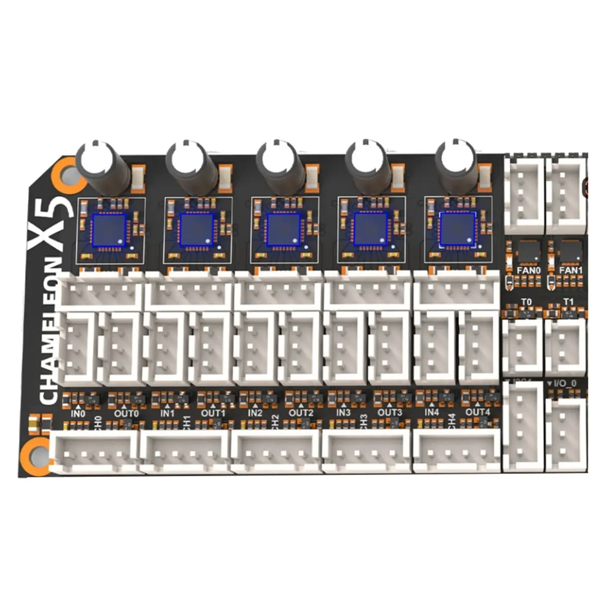

(B63C) Материнская плата X5 на базе STM32F407VET6 с TMC2209 и поддержкой 5-канального питания для аксессуаров 3D-принтеров