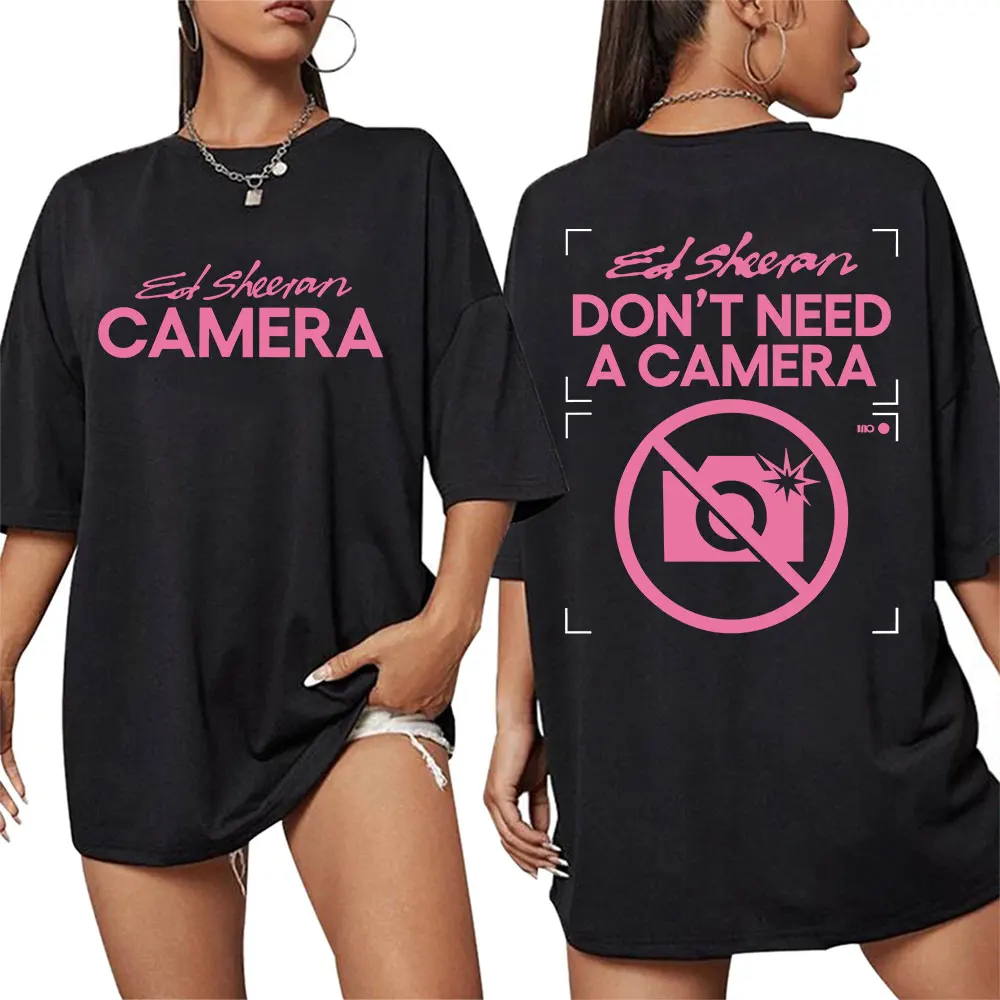 

Rapper 2025 Ed Sheeran Play World Tour Album Merch T Shirts Unisex Pop Music Short Sleeve T-shirts Fashion Oversized Cotton Tees