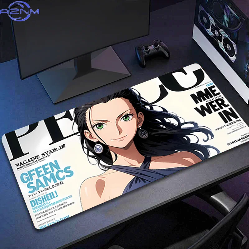 Extra Large Anime Gaming Mouse Pad Non‑Slip Rubber Base Keyboard Desk Mat For PC Laptop Gamer Home Table Decor Gift