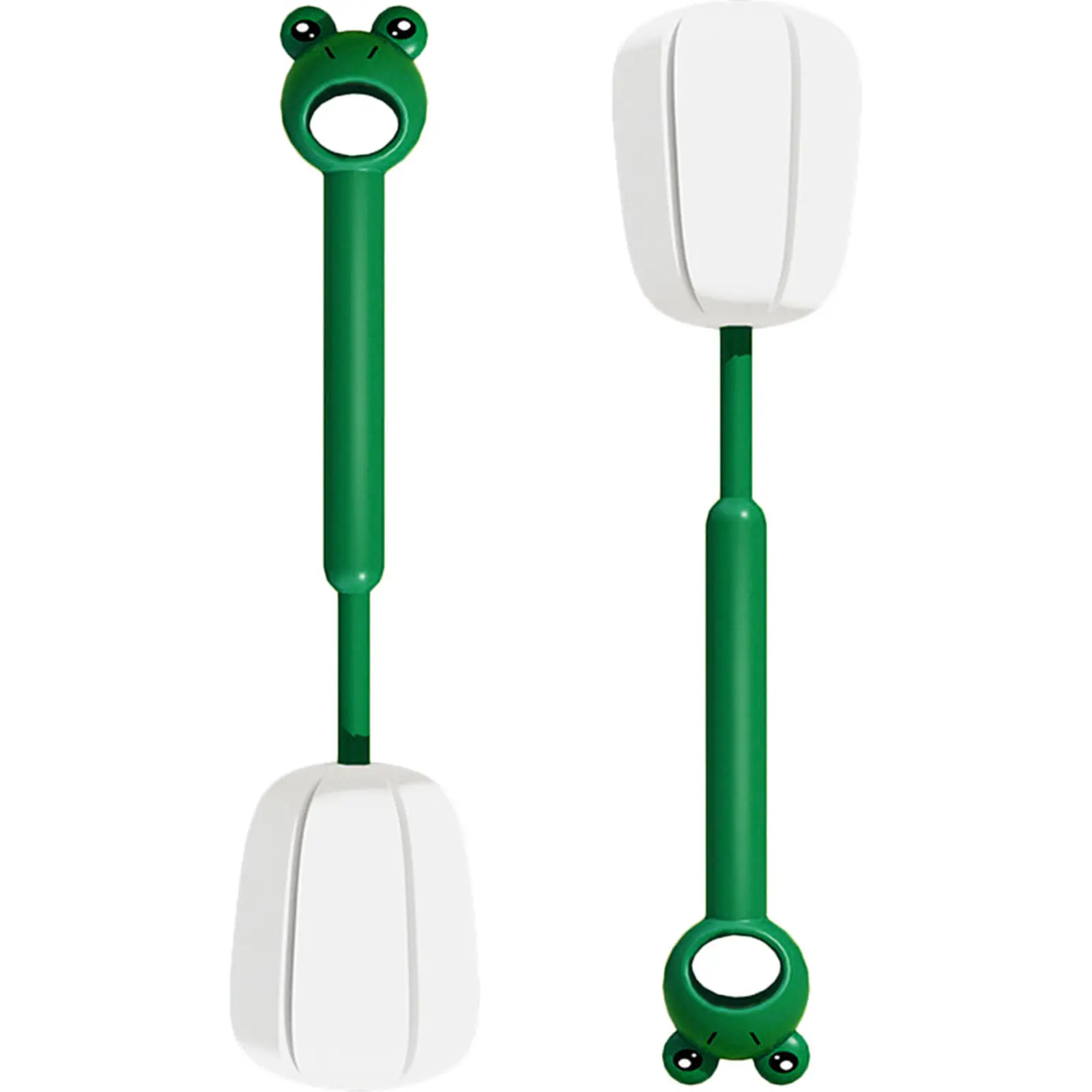 2-個のロングハンドルボトルクリーニングブラシ、水筒、マグカップ、哺乳瓶用、徹底コーナークリーニング、再利用可能、頑丈、吊り下げ可能