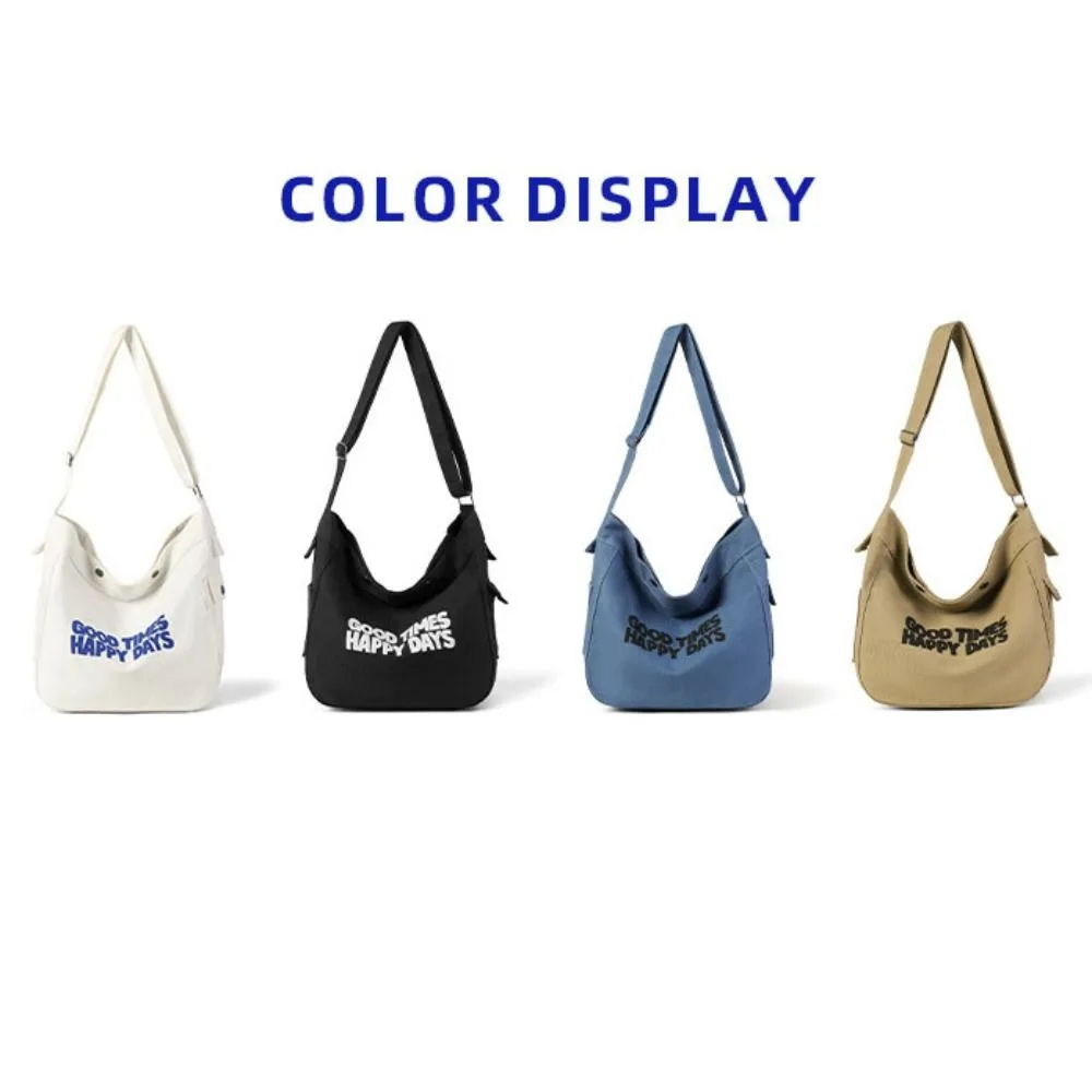 

High Capacity Shoulder Bag for Women Letter Canvas Bag