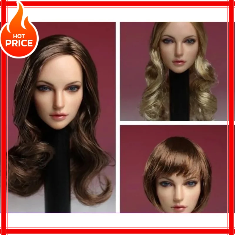 

SDH005 1/6 Scale Action Figures Head Sculpt Beauty Girl Head Carving Model for 12in PH TBL Suntan Body