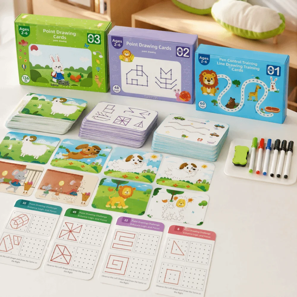 Practice Copybook Kids English Copybook Enlightenment Free Wiping Numbers Writing Sticker 3-6 Years old Early Education