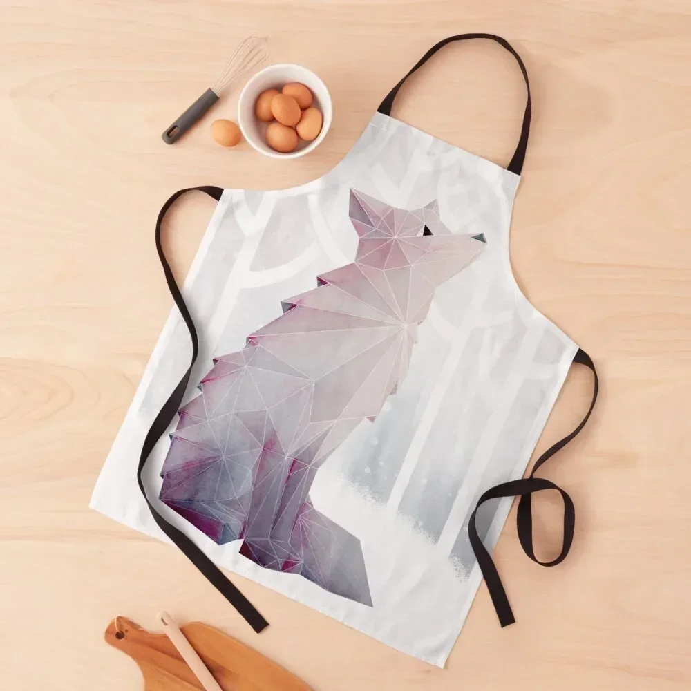 

Fox in the Snow Apron christmas kitchen cloths Teacher Kitchen Utensils Waterproof women Apron