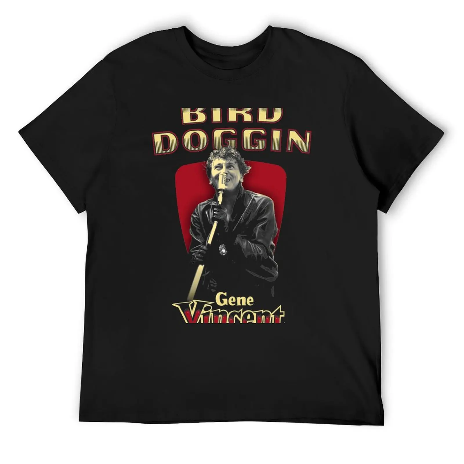 BIRD DOGGIN GENE VINCENT T-Shirt plain blue archive cotton graphic tees shirts graphic tees mens graphic t-shirts