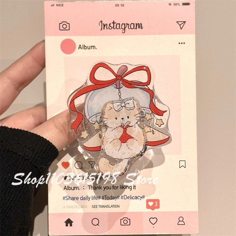 

Милая поворотная ручка для телефона с изображением кота Tok Griptok, подставка для телефона, держатель для телефона, поддержка iPhone 17 16, универсальные аксессуары Samsung, Holde