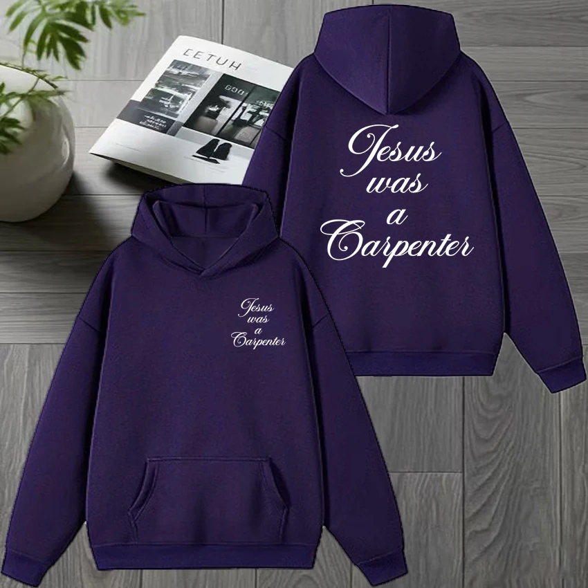 المغني سابرينا نجار يسوع كان نجار مزدوج الوجهين طباعة هوديي للجنسين بلوفر أنيق الرجال النساء بلوزة من الصوف #4