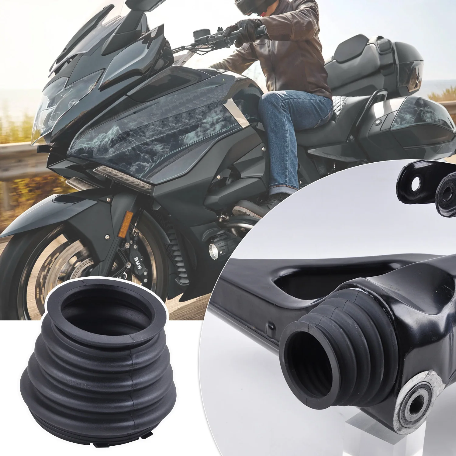 

PANICAL Motorcycle Driveshaft Rubber Bushing Bushing Boot and Driveshaft Bushing Dust Cover for BMW K1600B GT GTL (2011-2025)