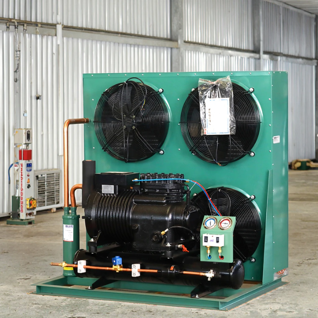 Lucky Star 15HP Refrigerator Heat Exchange Equipment Air Condensers Cooler Industrial Cold Storage Condensing Unit Chiller