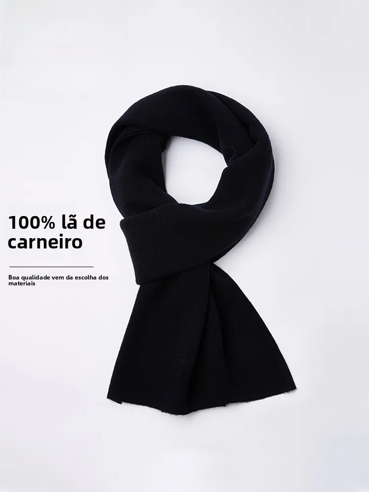 pierre-cardin-men's-woolen-scarf-thi-warm-ne-warmer-korean-sle-color-high-end-birthday-gift-for-youth-and-middle-age